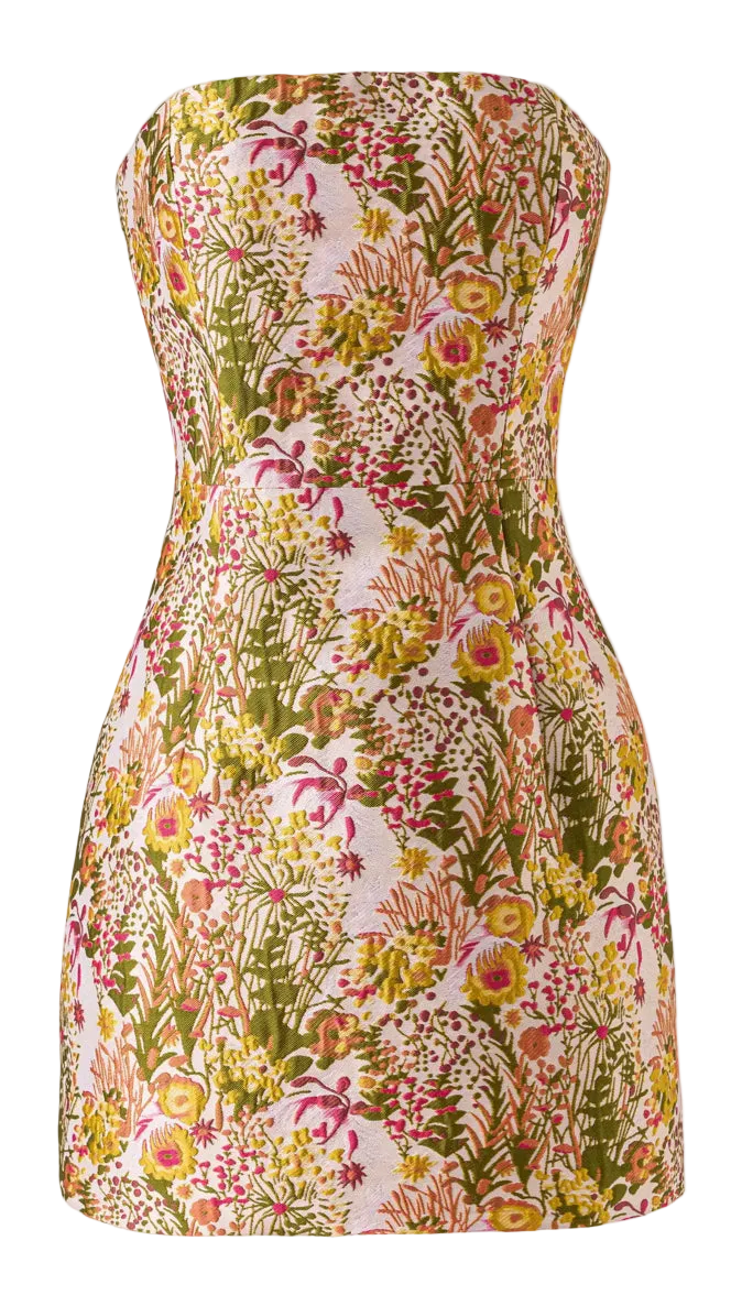 Floral Jacquard Mini dress - PREORDER